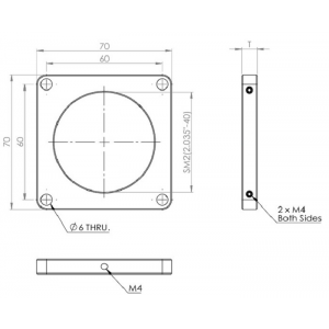 60mm 薄型SM2螺紋籠板