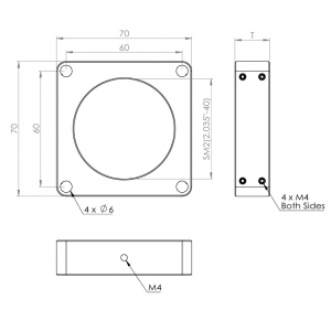 60mm 厚型SM2螺紋籠板