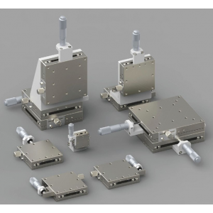不鏽鋼分厘卡頭推進線性鋼珠導軌型單軸手動平移台一覽表